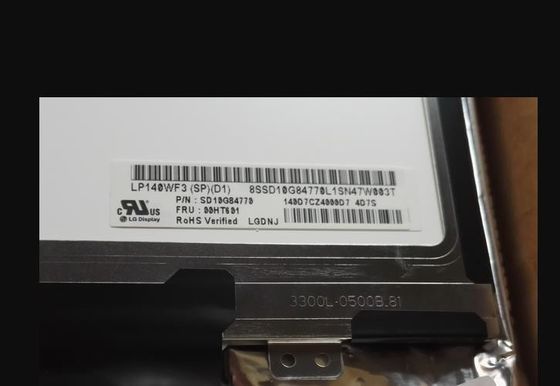 tela LP140WF3-SPD1 1920×1080 de Tft do quadrado 157PPI de 300cd/m2 14.0in