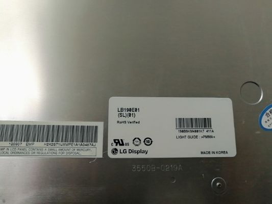 LB190E02-SL02 LG Display 19,0” 1280 (RGB) EXPOSIÇÕES INDUSTRIAIS do LCD do ² de ×1024 330 cd/m