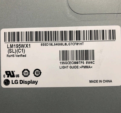LM195WX1-SLC1 LG Display 19,5” 1440 (RGB) EXPOSIÇÕES INDUSTRIAIS do LCD do ² de ×900 250 cd/m