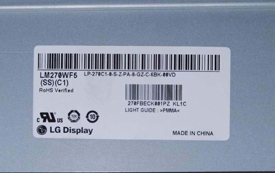 EXPOSIÇÃO INDUSTRIAL do LCD do ² de ×1080 250 cd/m de LM270WF5-SSC1 LG Display 27,0&quot; 1920 (RGB)