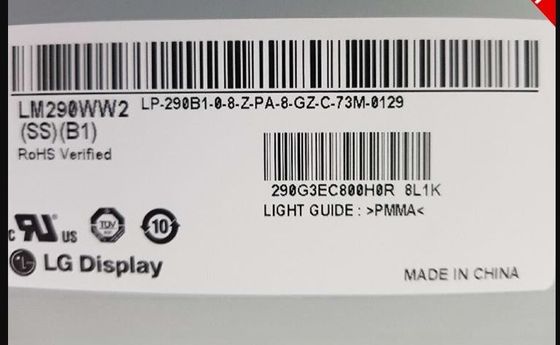 300cd/m2 LCD de LM290WW2-SSB1 LG Display 29,0&quot; 2560 (RGB) EXPOSIÇÃO INDUSTRIAL de ×1080