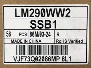 300cd/m2 LCD de LM290WW2-SSB1 LG Display 29,0&quot; 2560 (RGB) EXPOSIÇÃO INDUSTRIAL de ×1080