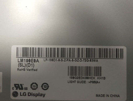 1280×1024 250cd/m2 86PPI WLED LCD Screen 19,0&quot; LM190E0A-SLD1 89/89/89/89 (tipo.)