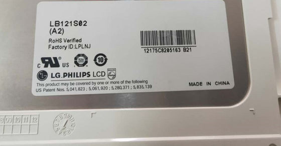 12.1&quot; 800×600 400cd/m2 82PPI painel TFT WLED LB121S03-TL01 65/65/50/60 (tipo)