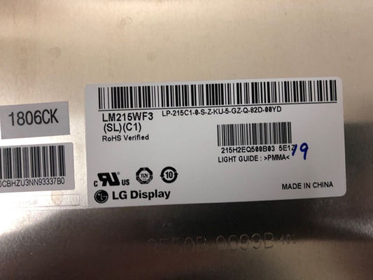 Exposição industrial 1920×1080 250cd/m2 LM215WF3-SLC1 de LCM 102PPI NTSC Lcd
