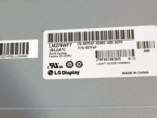 painel LM270WF7-SLA1 FHD 81PPI de 27.0in RGB 300cd/m2 NTSC TFT LCD